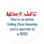 Proud Army Wife stickers