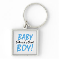 Proud Aunt Baby Boy T-shirts and Gifts Key Chains
