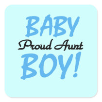 Proud Aunt Baby Boy T-shirts and Gifts Sticker