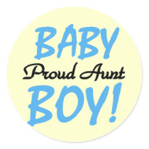 Proud Aunt Baby Boy Tshirts and Gifts Sticker