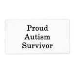 Proud Autism Survivor Personalised Shipping Labels