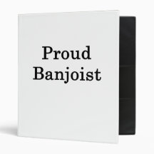 Proud Banjoist Vinyl Binder