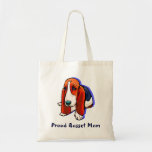 Proud Basset Mom Tote Bag