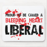 Proud Bleeding Heart Liberal Mouse Mat