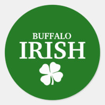 Proud BUFFALO IRISH! St Patrick's Day Sticker