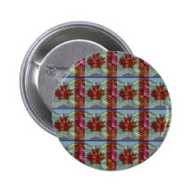 PROUD CANADIAN MAPLE LEAF Pattern Pin