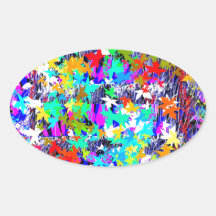 PROUD Canadian MAPLE Oval Stickers