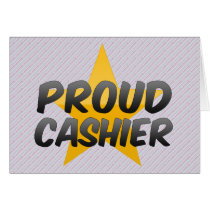 Proud Cashier Greeting Card