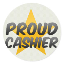 Proud Cashier Stickers