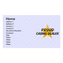 Proud Casino Dealer Business Card