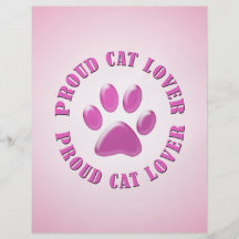 Proud Cat Lover Full Color Flyer