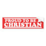 Proud Christian Bumper Stickers