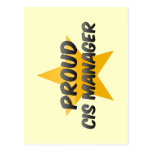 Proud Cis Manager Postcard