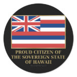 Proud Citizen of  Hawaii Round Sticker