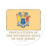 Proud Citizen of New Jersey Sticker