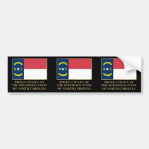 Proud Citizen of North Carolina Bumper Stickers