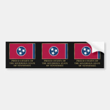Proud Citizen of Tennessee Bumper Stickers