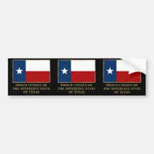 Proud Citizen of Texas Bumper Stickers