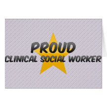 Proud Clinical Social Worker Cards