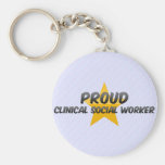 Proud Clinical Social Worker Keychains