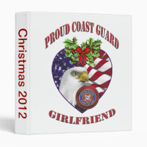 Proud Coast Guard Girlfriend Christmas Photo Album 3 Ring Binder