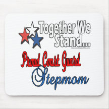 Proud Coast Guard Stepmom Mouse Mats