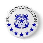 Proud Coastie Mom buttons