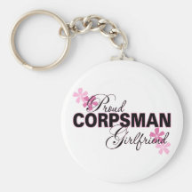 Proud Corpsman Girlfriend Keychains