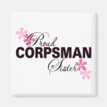 Proud Corpsman Sister Fridge Magnet