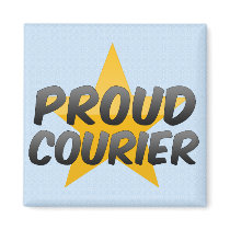 Proud Courier Fridge Magnets