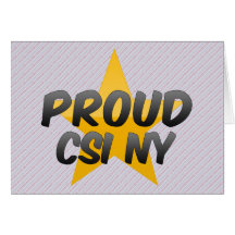 Proud Csi Ny Greeting Card