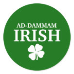 Proud Custom Ad-Dammam Irish City T-Shirt stickers