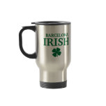 Proud Custom Barcelona Irish City T-Shirt mugs