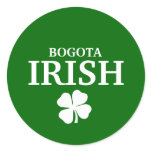 Proud Custom Bogota Irish City T-Shirt stickers