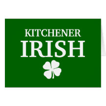 Proud Custom Kitchener Irish City T-Shirt Cards