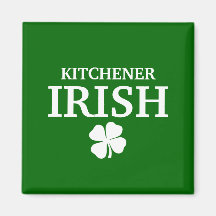 Proud Custom Kitchener Irish City T-Shirt Refrigerator Magnet