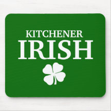 Proud Custom Kitchener Irish City T-Shirt Mousepad