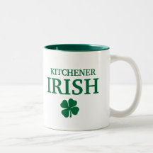 Proud Custom Kitchener Irish City T-Shirt Mugs