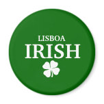 Proud Custom Lisboa Irish City T-Shirt magnets