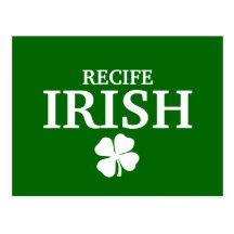 Proud Custom Recife Irish City T-Shirt Postcards