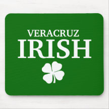 Proud Custom Veracruz Irish City T-Shirt Mousepad