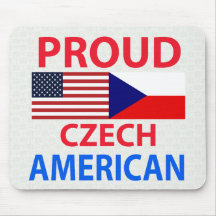 Proud Czech American Mouse Pads