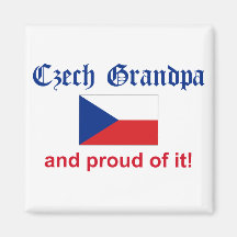 Proud Czech Grandpa Fridge Magnets