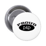 Proud Dad (Black) Buttons