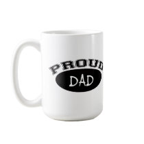 Proud Dad (Black) Coffee Mugs