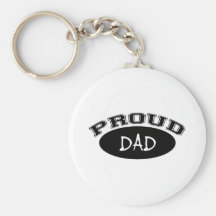 Proud Dad (Black) Key Chain