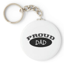 Proud Dad (Black) Keychains