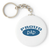 Proud Dad (Blue) Keychain