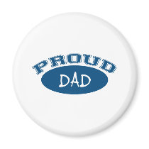 Proud Dad (Blue) Fridge Magnet