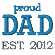 Proud Dad Established 2012 (customizable) Embroidered Polo Shirts